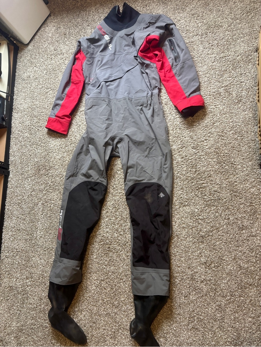 GUL Dartmouth Eclip Zip Surface Drysuit Men's Size Large (L) Scuba Diving